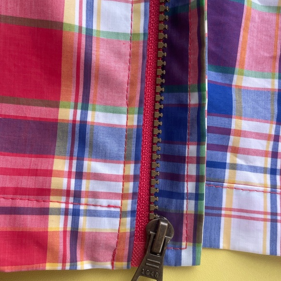 Colorful Plaid Hooded Raincoat Weatherproof Vintage brand XL - Picture 9 of 11